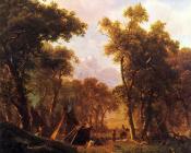 阿尔伯特 比尔施塔特 : Indian Encampment Shoshone Village